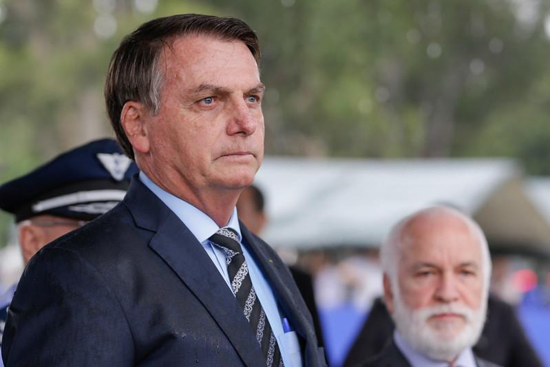 Presidente da República Jair Bolsonaro durante o Lançamento da Pedra Fundamental do Colégio Militar de São Paulo