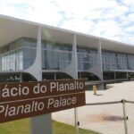 Palácio do Planalto na Praça dos Três Poderes em Brasília