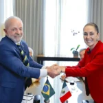 Lula e a presidente do México, Claudia Sheinbaum / Agência Brasil