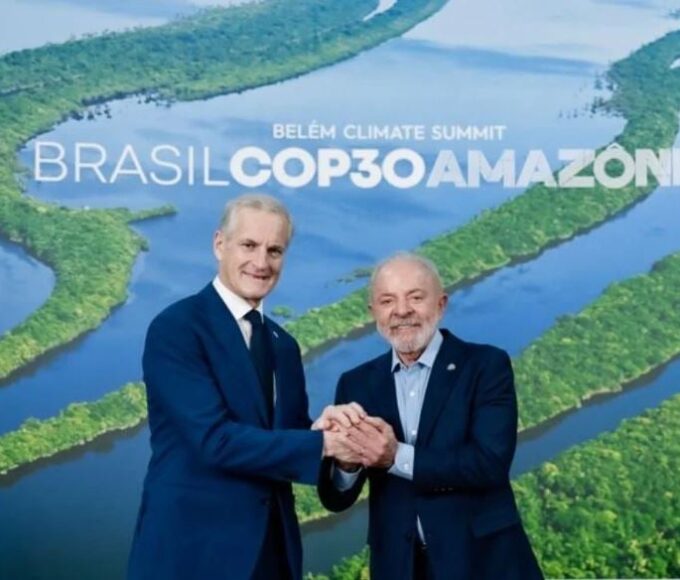 primeiro-ministro Jonas Gahr Støre e o presidente Lula - TFFF