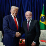 Presidente da República, Luís Inácio Lula da Silva, durante Encontro com o Presidente dos Estados Unidos, Donald Trump, durante o 47ª Cúpula da Associação de Nações do Sudeste Asiático - ASEAN. Foto: Ricardo Stuckert/PR
