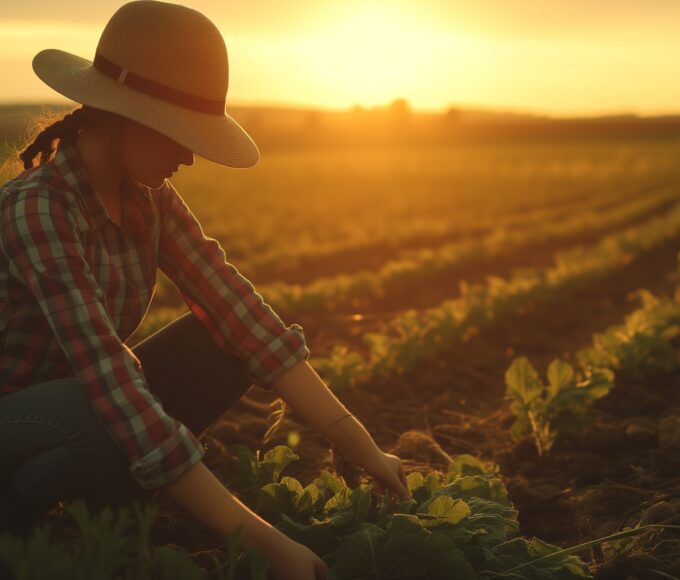 Mulher trabalhando no meio rural, agricultora, dia da mulher