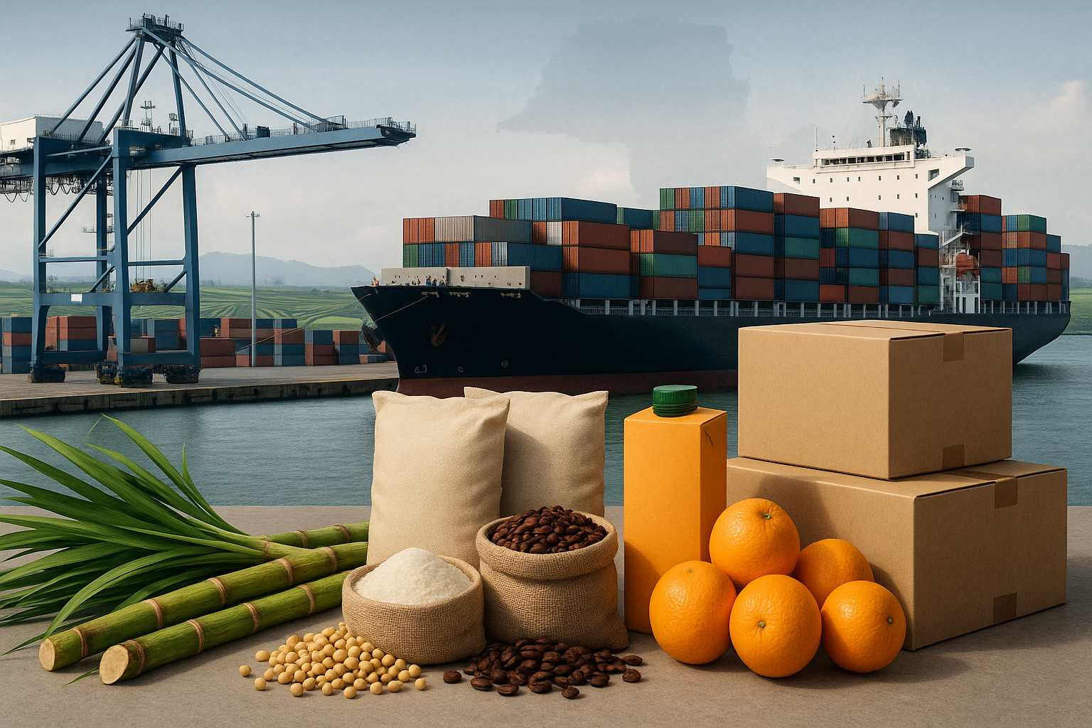 Agronegócio paulista registra superávit de US$ 6,45 bilhões até abril