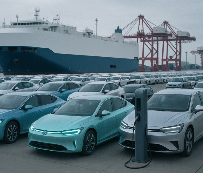 China registra maioria de veículos elétricos e híbridos nas exportações de abril