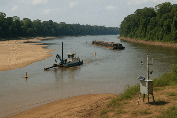 Governo Federal antecipa dragagens e monitoramento para seca na navegação da Amazônia