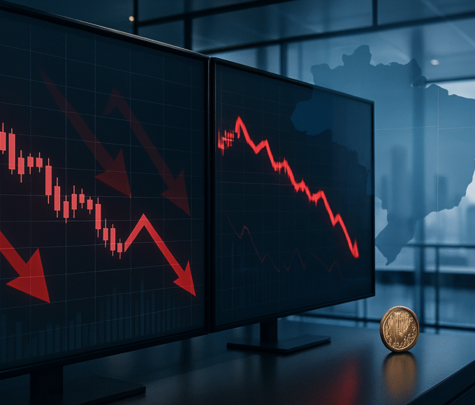 Ibovespa fecha em queda de 0,86% aos 180.342 pontos nesta terça-feira