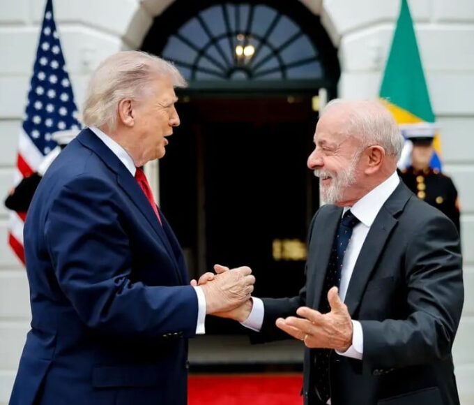 trump e lula - reunião na Casa Branca - 7 de maio