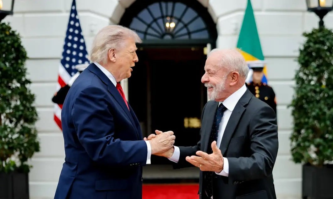 trump e lula - reunião na Casa Branca - 7 de maio