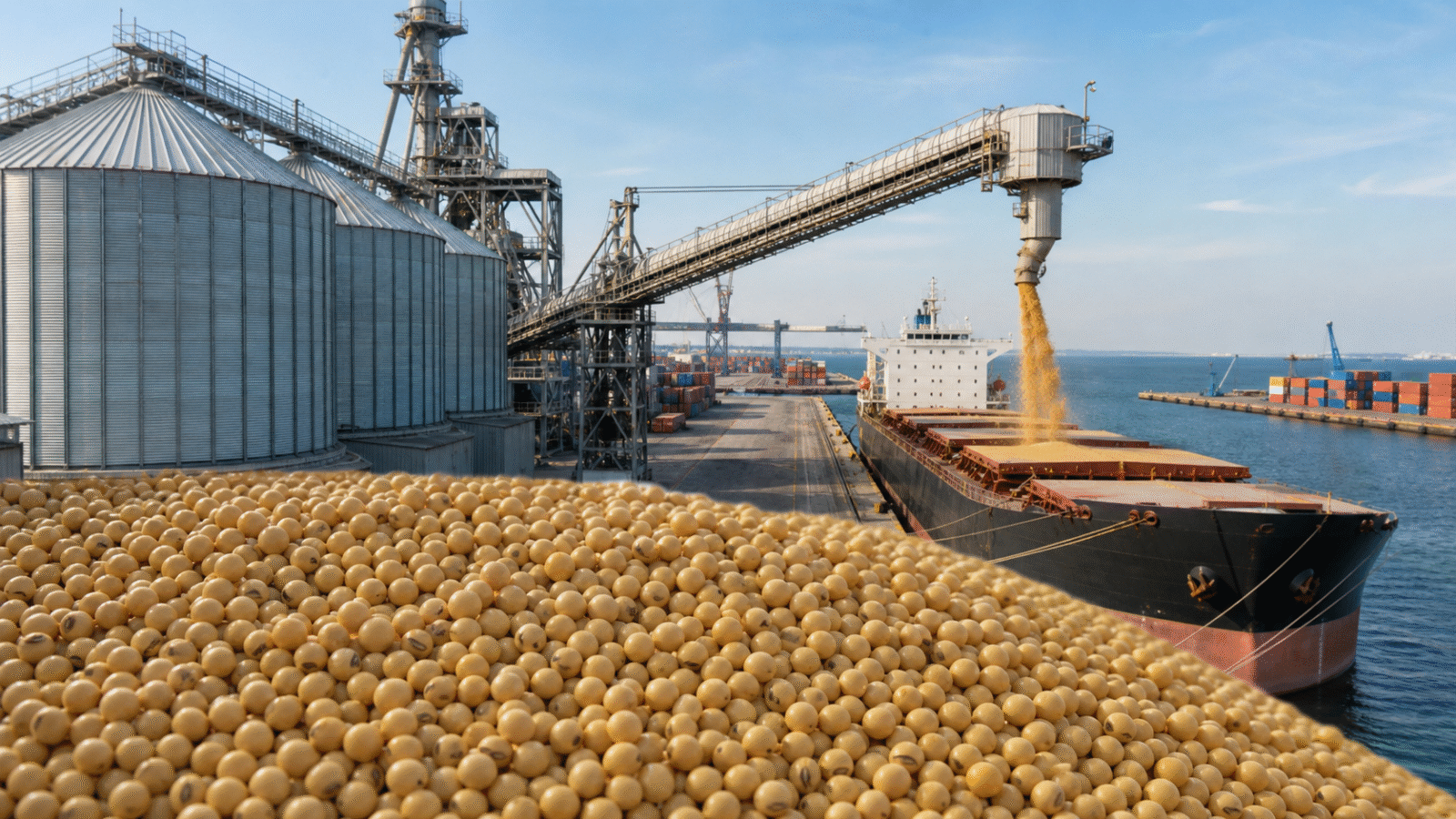 USDA informa venda de 102,1 mil toneladas de soja dos EUA da safra 2025/26