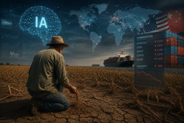 Imagem mostra os efeitos do avanço da inteligência artificial no campo