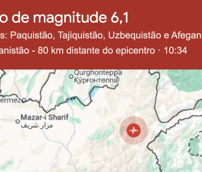 Forte terremoto atinge Afeganistão | Radioagência Nacional